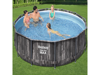 Каркасный бассейн Bestway Wood Style 5614Z с фильтром