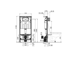 Alcaplast AM101/1120W Sadroмodul