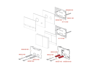Кнопка управления FLAT металл–матовый