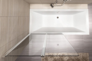 Шторка на ванную Rea Agat 2-80 W0700