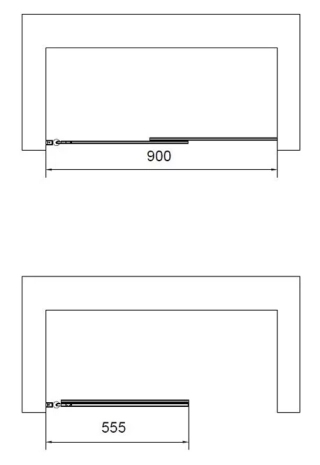 Душевая шторка на ванну Vincea VSB-6E900CLB-L