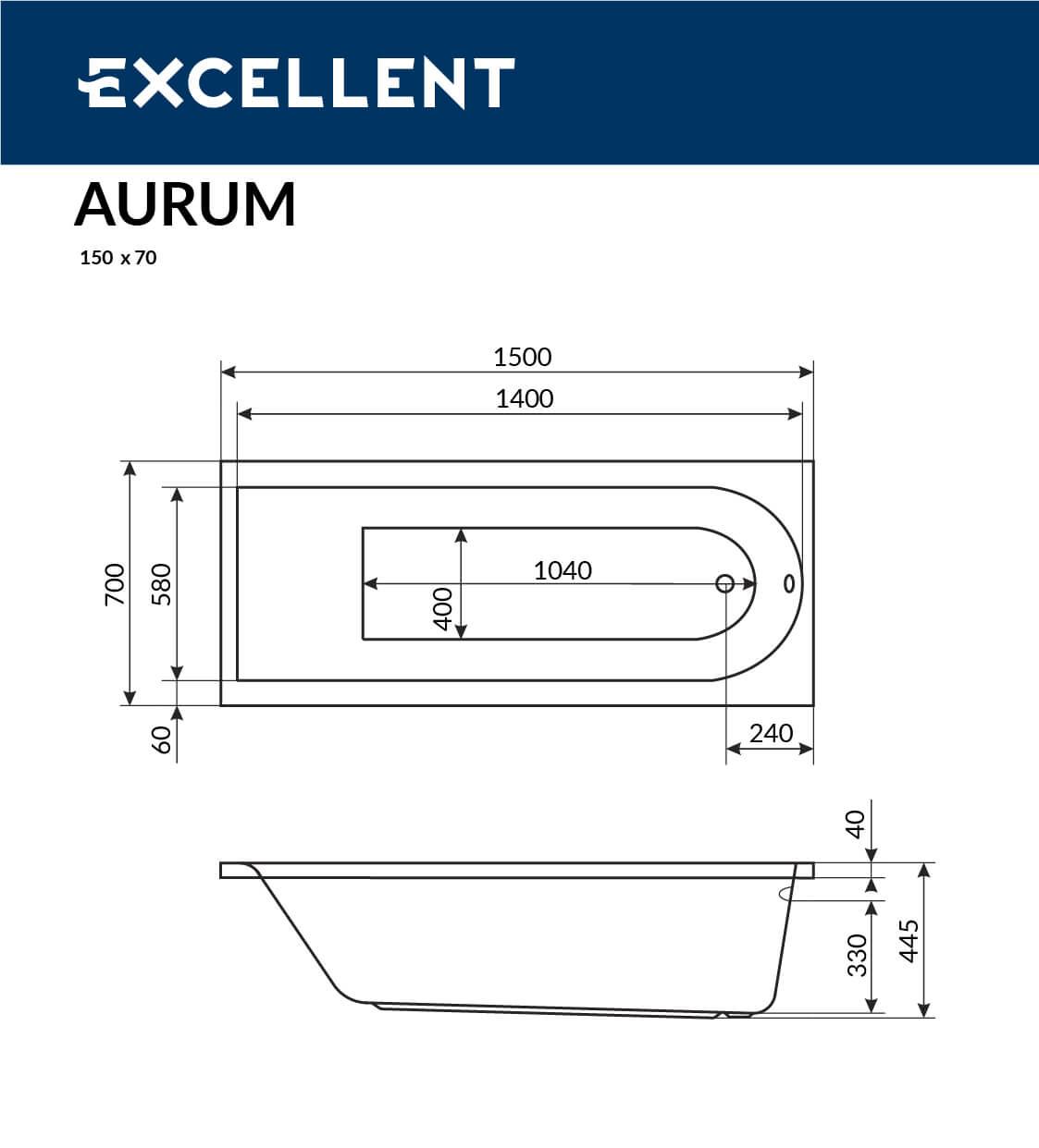 aurum 150x70